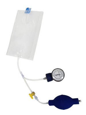 Bom preço. Saco de infusão de pressão de inflação fácil de grau médico com medidor de pressão 500 ml on-line