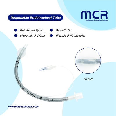 Fabricante Médico Tubos Endotraqueais Reforçados descartáveis Sem DEHP
