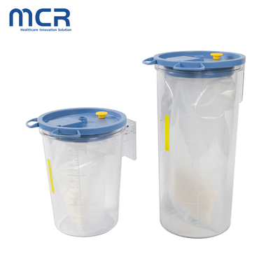 Sistema de Saco de Sucção Reutilizável Médico Compatible Graduado Canister de Sucção Dura