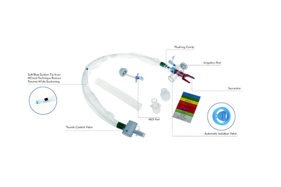 Bom preço. Sistema de Sucção Fechado Descartável para Tubo de Traqueostomia Equipamento Médico Tipo T Autolavagem 72H on-line