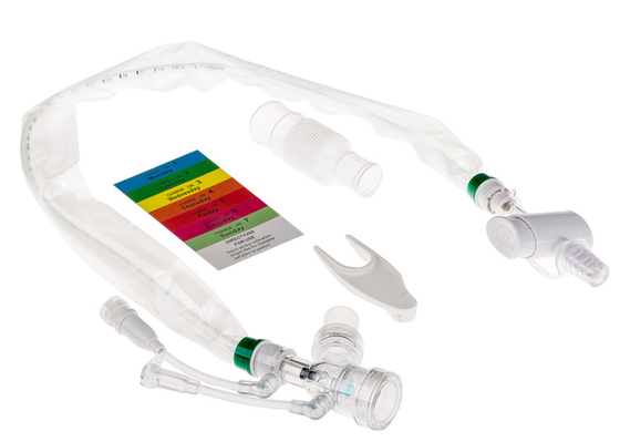 Bom preço. Comprimento endotraqueal 600 mm Cateter de sucção fechado 16 Fr Sucção interna fechada para gestão das vias aéreas on-line