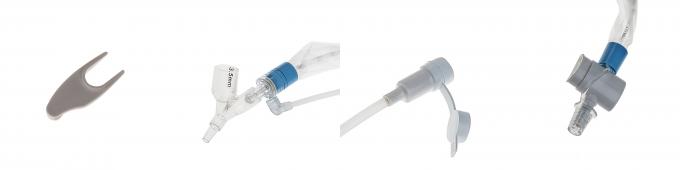 Feito de PVC cateter de sucção fechado com três adaptadores Y 1