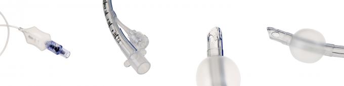 Tubos endotraqueais reforçados resistentes a dobras visuais com balões macios para intubação fácil 1