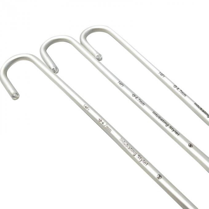 Intubação endotraqueal flexível Estilha de alumínio maleável ponta distal macia 0