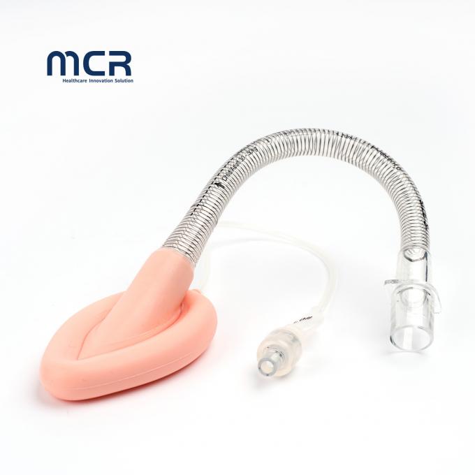 Máscara laríngea reforçada de silicone flexível descartável 0