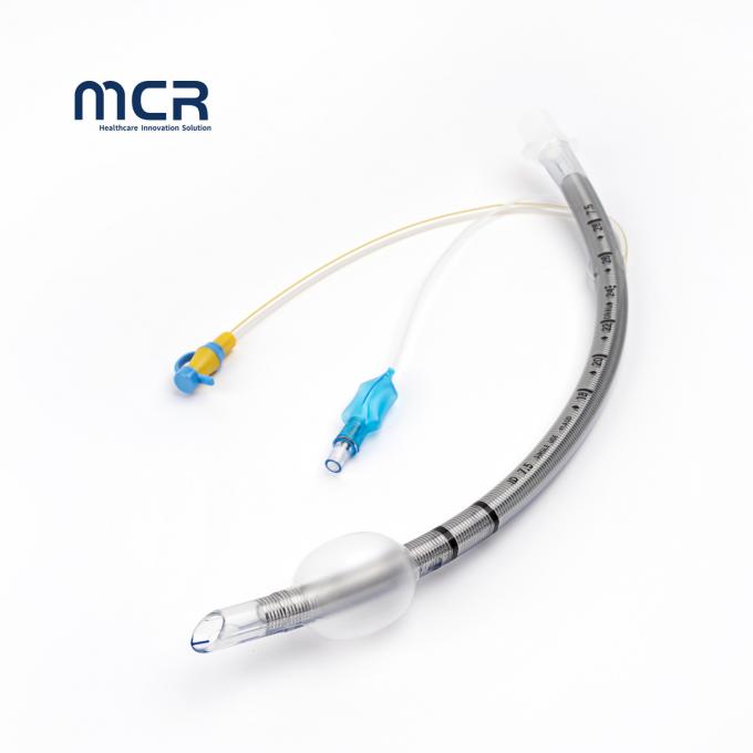 Tubos endotraqueais reforçados descartáveis com porta de sucção ISO FDA 0
