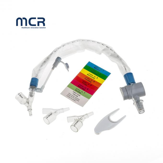 Feito de PVC cateter de sucção fechado com três adaptadores Y 0