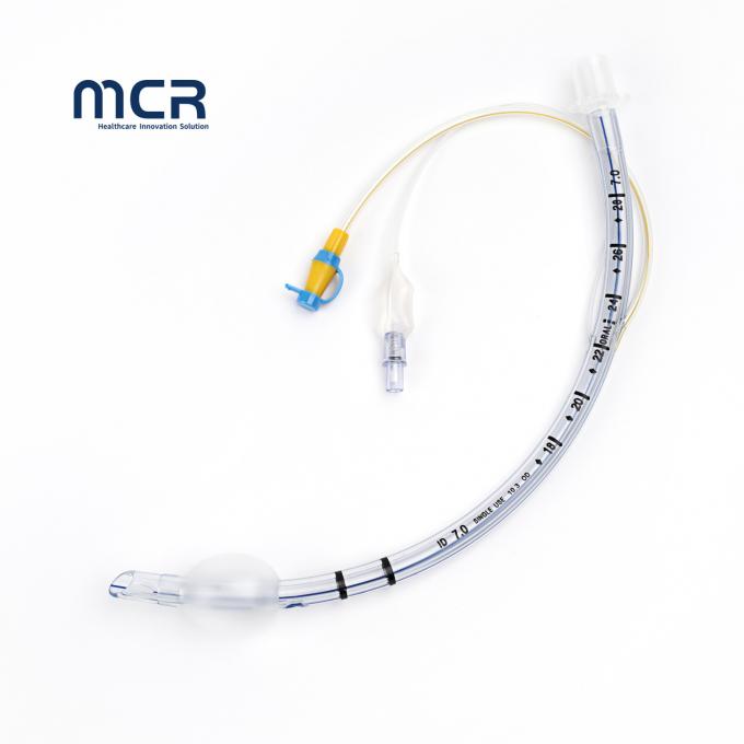 7.0mm PU Cuff ID Adultos Endotraqueal Tubos com Portão de Sucção 2